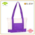 Natural color top quality unbleached cotton tote bag